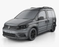 Volkswagen Caddy Alltrack 2019 Modello 3D wire render