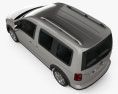 Volkswagen Caddy Alltrack 2019 Modello 3D vista dall'alto