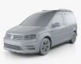 Volkswagen Caddy Alltrack 2019 Modello 3D clay render