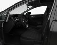 Volkswagen Golf GTI 5-door hatchback with HQ interior 2016 3d model seats