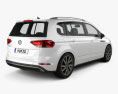 Volkswagen Touran R-Line 2018 3d model back view