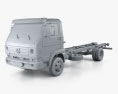 Volkswagen Delivery Chassis Truck 2015 3d model clay render