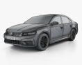 Volkswagen Passat (NMS) R-Line 2019 3d model wire render