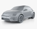 Volkswagen Beetle Dune 2019 3d model clay render