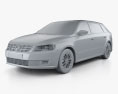 Volkswagen Gran Lavida 2016 3d model clay render