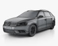 Volkswagen Cross Lavida 2016 3D模型 wire render