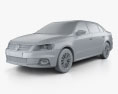 Volkswagen Lavida Sport 2016 3d model clay render