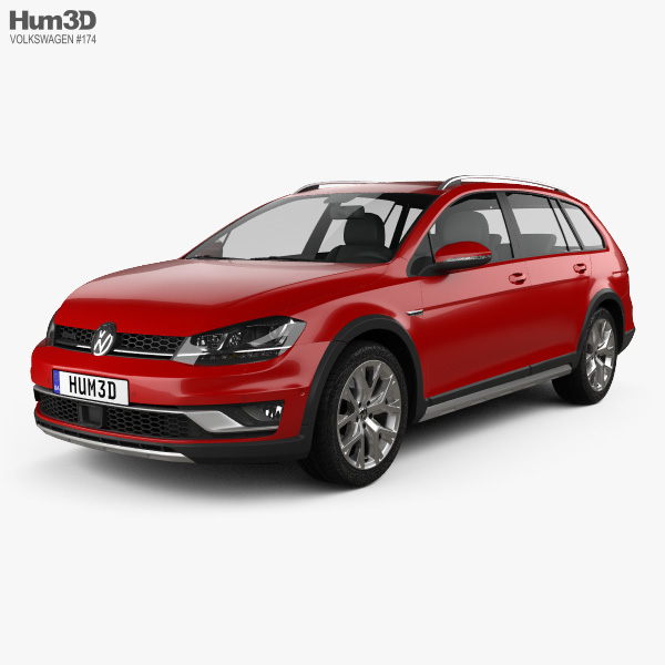 Volkswagen Golf Alltrack 2018 3D model