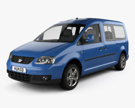 Volkswagen Caddy Maxi 2010 Modelo 3d