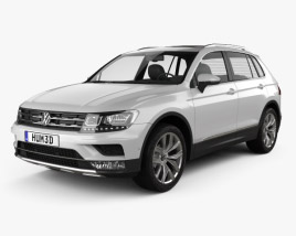 Volkswagen Tiguan Highline 2017 3D model