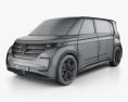 Volkswagen BUDD-e 2017 3D模型 wire render