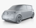 Volkswagen BUDD-e 2017 3D模型 clay render