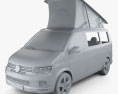 Volkswagen Transporter (T6) California 2019 3D模型 clay render