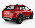 Volkswagen Tiguan GTE Active 2016 3d model back view