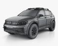 Volkswagen Tiguan GTE Active 2016 3d model wire render