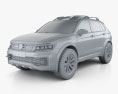 Volkswagen Tiguan GTE Active 2016 3d model clay render