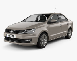 Volkswagen Polo Highline sedan 2018 Modelo 3d