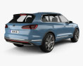 Volkswagen T-Prime GTE 2017 3D-Modell Rückansicht