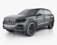 Volkswagen T-Prime GTE 2017 3D модель wire render