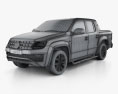 Volkswagen Amarok Crew Cab Aventura 2021 3D модель wire render