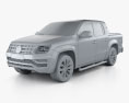 Volkswagen Amarok Crew Cab Aventura 2021 3d model clay render