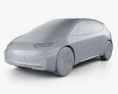 Volkswagen ID 2017 3D модель clay render