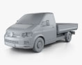 Volkswagen Transporter (T6) Single Cab Pickup L2 2019 3d model clay render