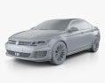 Volkswagen Lamando GTS 2018 3d model clay render
