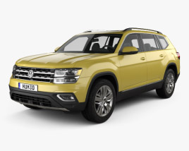 Volkswagen Atlas SEL 2021 3D model