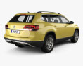 Volkswagen Atlas SEL 2021 3d model back view