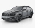 Volkswagen C-Trek 2018 3d model wire render