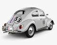 Volkswagen Beetle Herbie the Love Bug 3Dモデル 後ろ姿