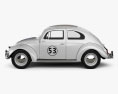 Volkswagen Beetle Herbie the Love Bug 3D-Modell Seitenansicht