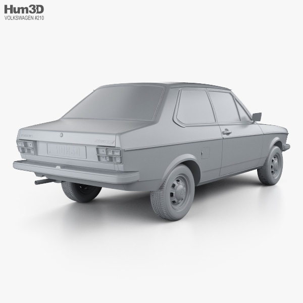 Volkswagen Derby 1977 3D model - Vehicles on Hum3D