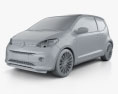 Volkswagen Up Style 3-door 2020 3d model clay render