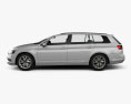 Volkswagen Passat (B8) Variant S 2017 3D模型 侧视图