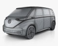 Volkswagen ID Buzz concept 2017 3D модель wire render