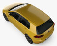 Volkswagen Golf 2018 3d model top view