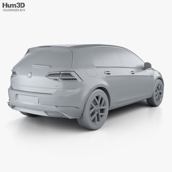 Volkswagen Golf R-Line 2018 3D model - Vehicles on Hum3D Volkswagen Golf R-Line 2018 3D Model - Vehicles On Hum3D