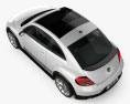 Volkswagen Beetle R-Line coupe 2020 3d model top view