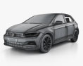 Volkswagen Polo Beats 5-door 2020 3d model wire render