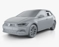 Volkswagen Polo Beats 5-door 2020 3d model clay render