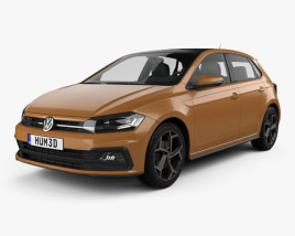 Volkswagen Polo R-Line 5-door 2020 3D model