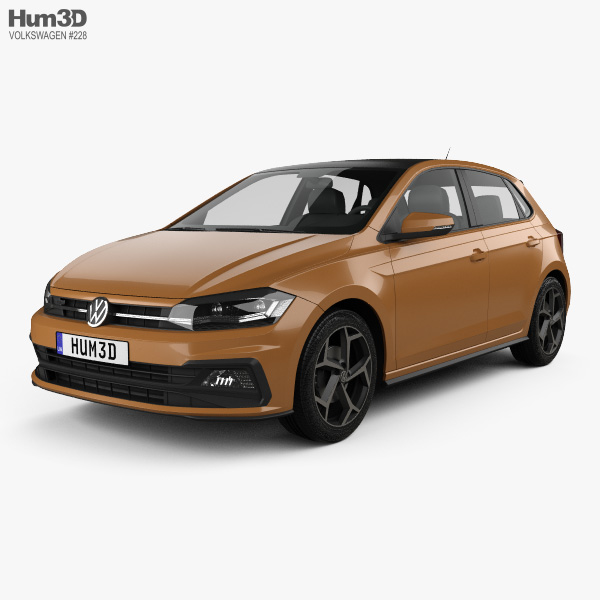Volkswagen Polo R-Line 5-door 2020 3D model