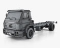 Volkswagen Worker (17-190) Chassis Truck 2-axle 2017 3d model wire render