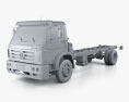 Volkswagen Worker (17-190) Chassis Truck 2-axle 2017 3d model clay render