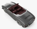 Volkswagen Karmann Ghia convertible 1958 3d model top view