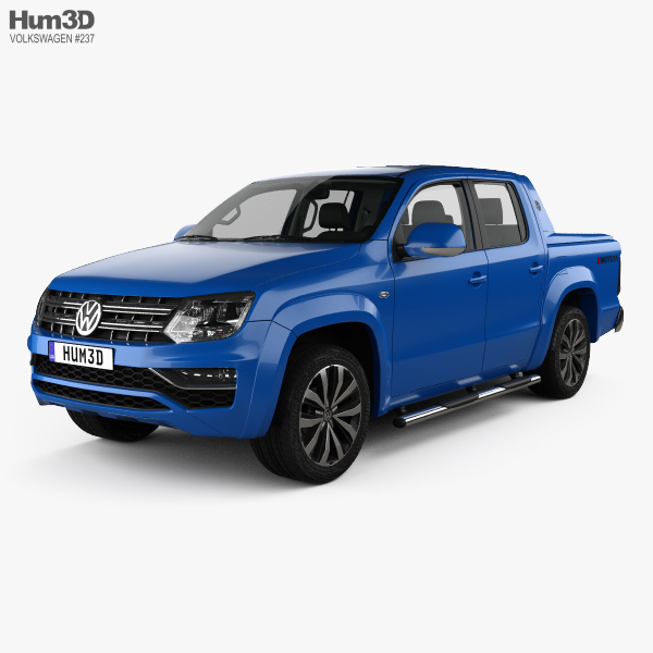 Volkswagen Amarok Crew Cab Aventura インテリアと 2021 3Dモデル
