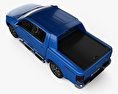 Volkswagen Amarok Crew Cab Aventura インテリアと 2021 3Dモデル top view