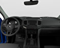 Volkswagen Amarok Crew Cab Aventura with HQ interior 2019 3d model dashboard